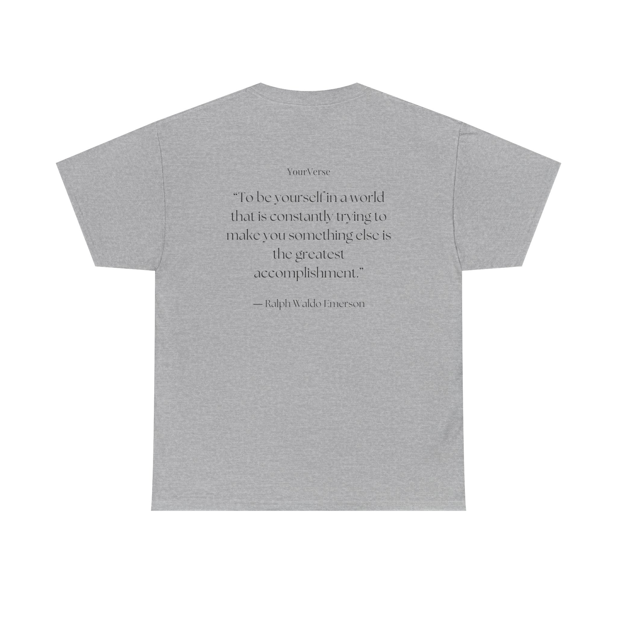 Unisex Heavy Cotton Tee — "To be yourself in a world that is constantly trying to make you something else is the greatest accomplishment.”