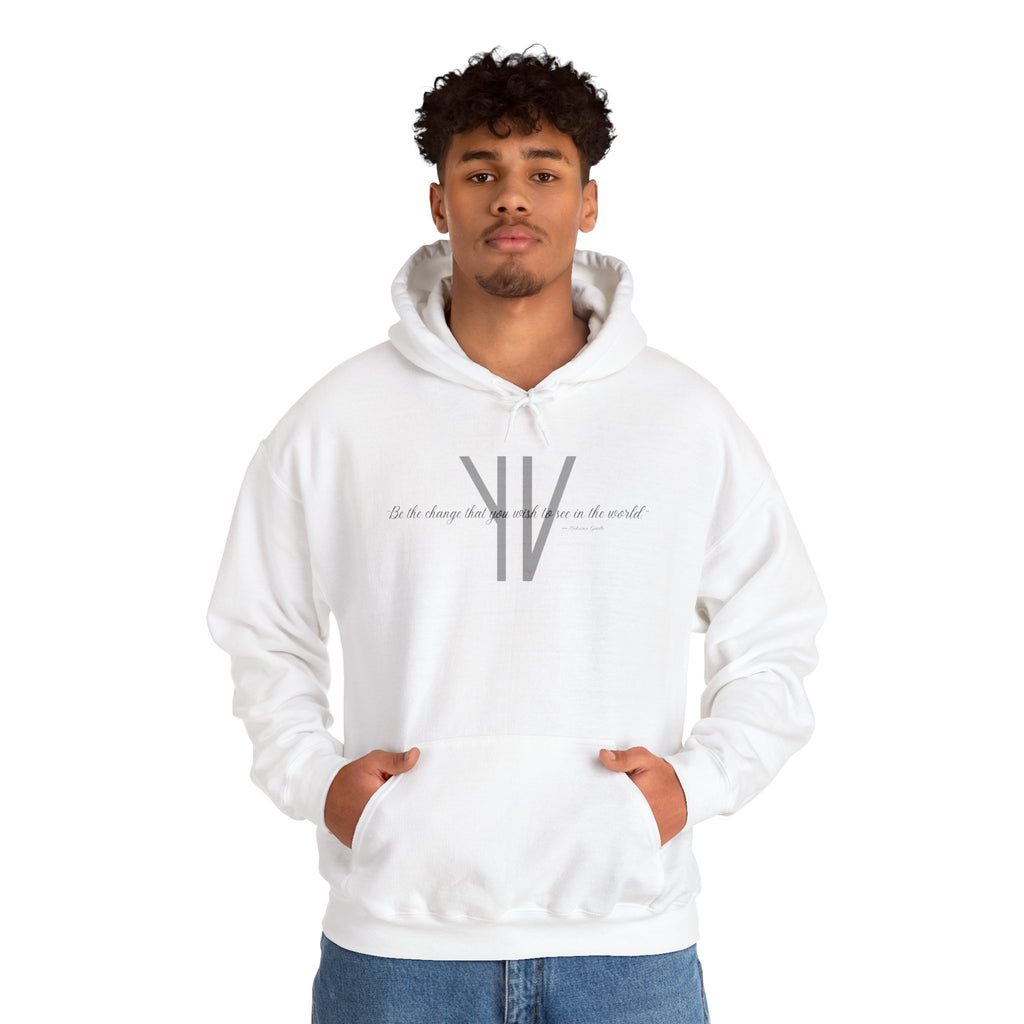 Unisex Heavy Hoodie — “Be the change that you wish to see in the world.”