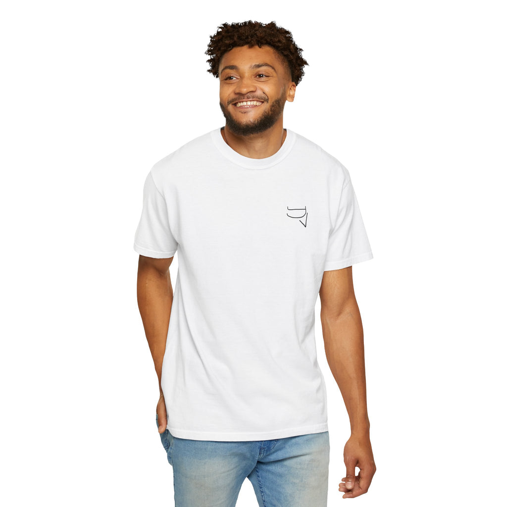 Unisex Heavy Cotton Tee — "The happiness of your life depends upon the quality of your thoughts."