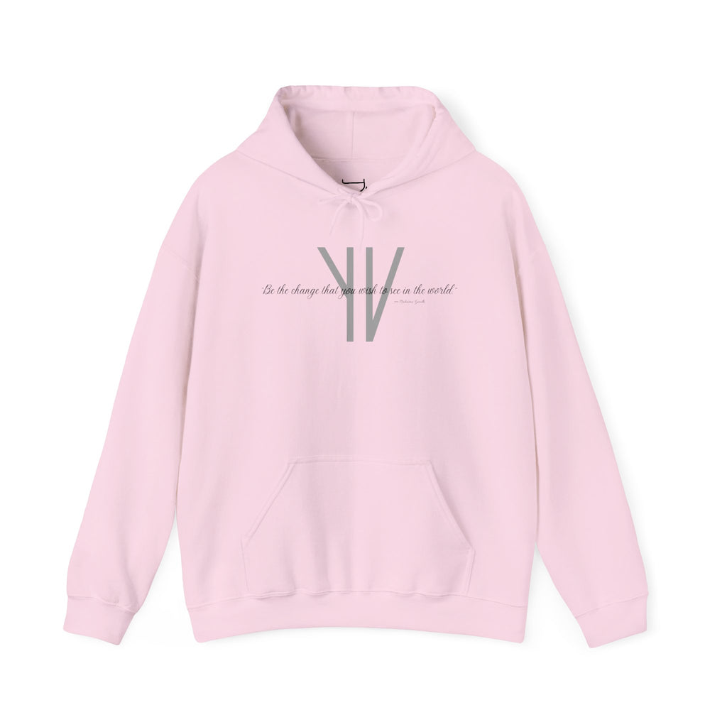 Unisex Heavy Hoodie — “Be the change that you wish to see in the world.”