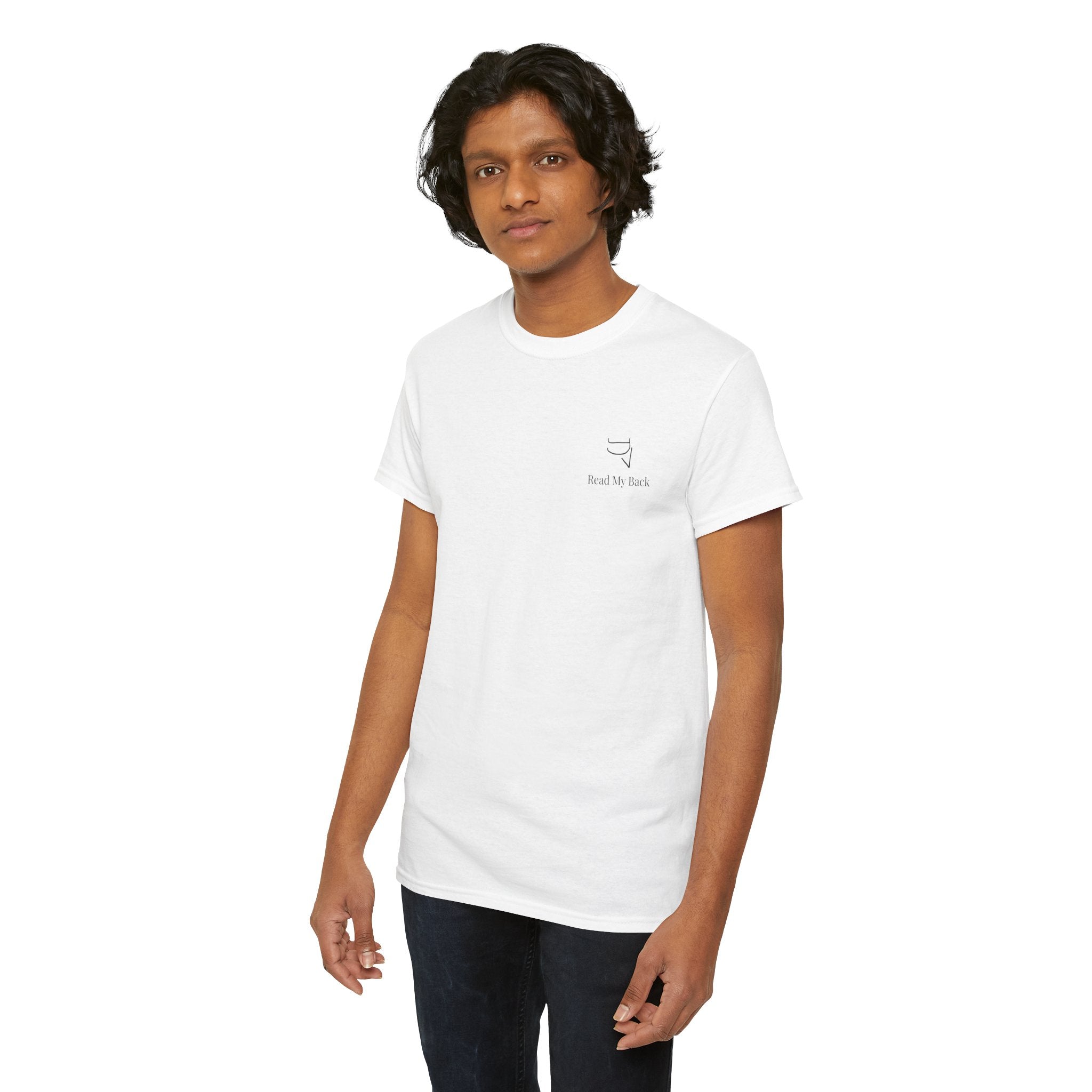 Unisex Heavy Cotton Tee — “A man is but the product of his thoughts. What he thinks, he becomes.”