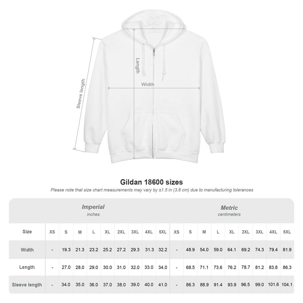 Unisex Heavy Blend™ Full Zip Hooded Sweatshirt -“When one door of happiness closes, another opens; but often we look so long at the closed door that we do not see the one which has been opened for us...