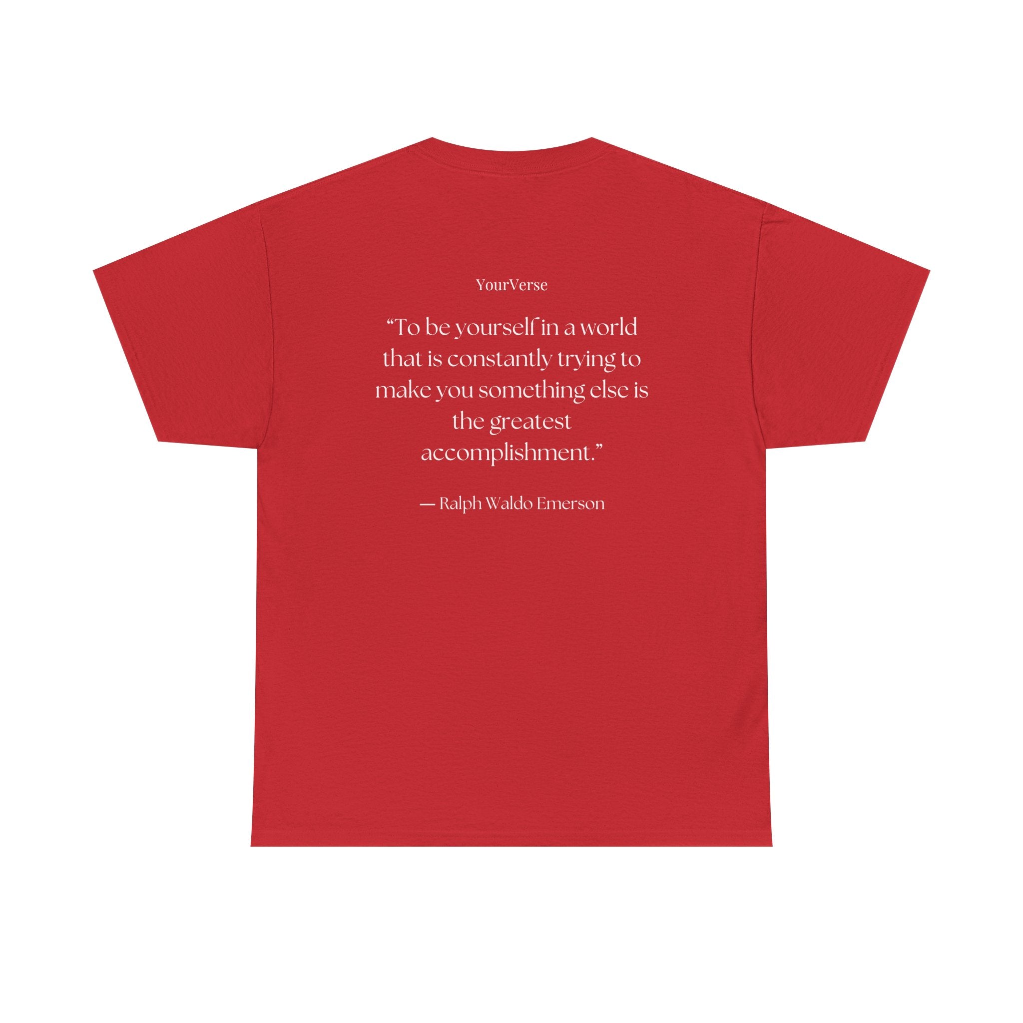 Unisex Heavy Cotton Tee — "To be yourself in a world that is constantly trying to make you something else is the greatest accomplishment.”