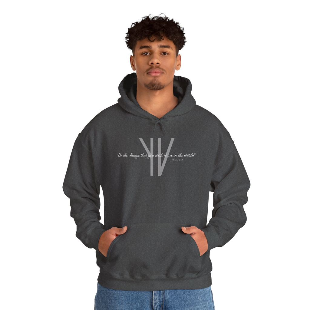 Unisex Heavy Hoodie — “Be the change that you wish to see in the world.”