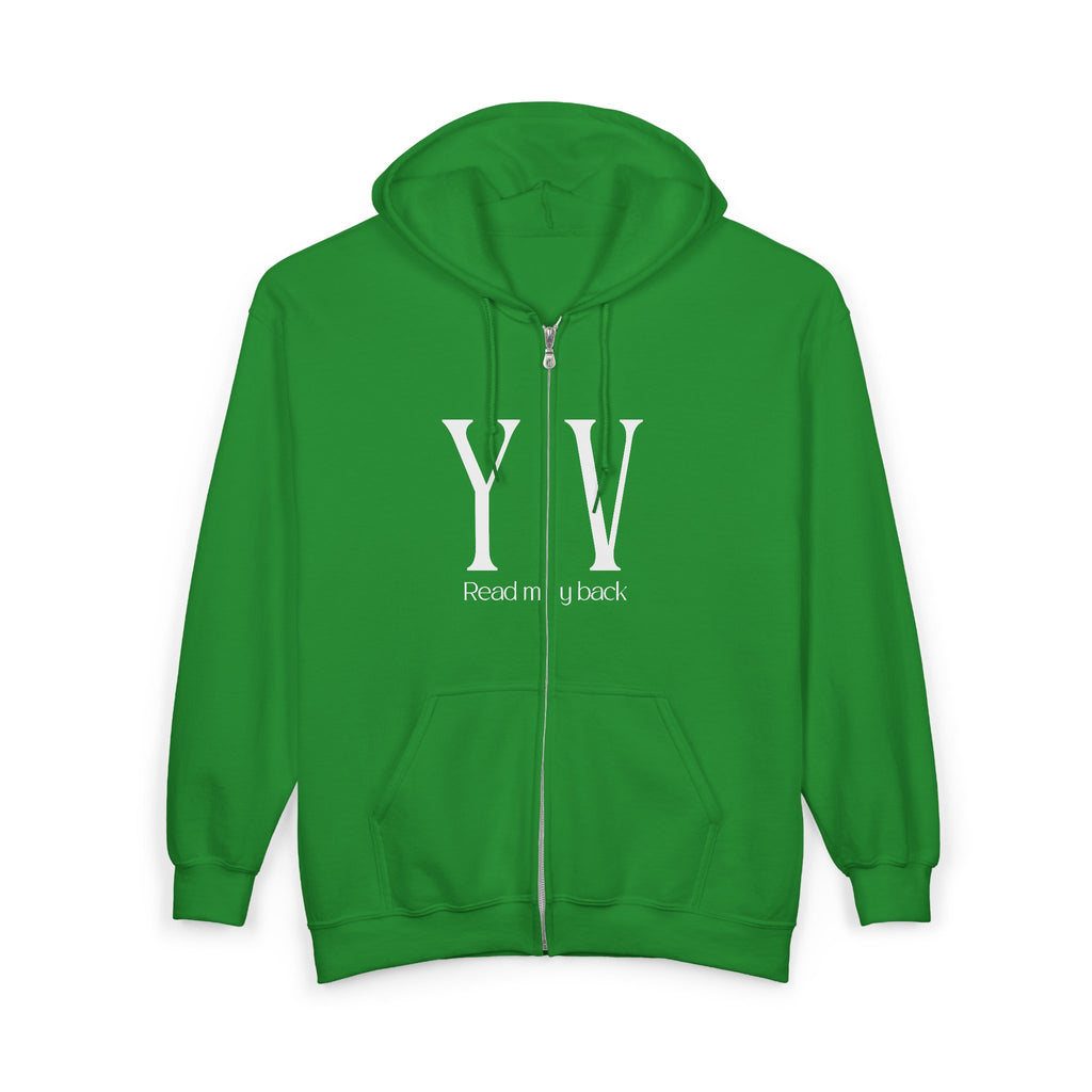 Unisex Heavy Blend™ Full Zip Hooded Sweatshirt -“When one door of happiness closes, another opens; but often we look so long at the closed door that we do not see the one which has been opened for us...