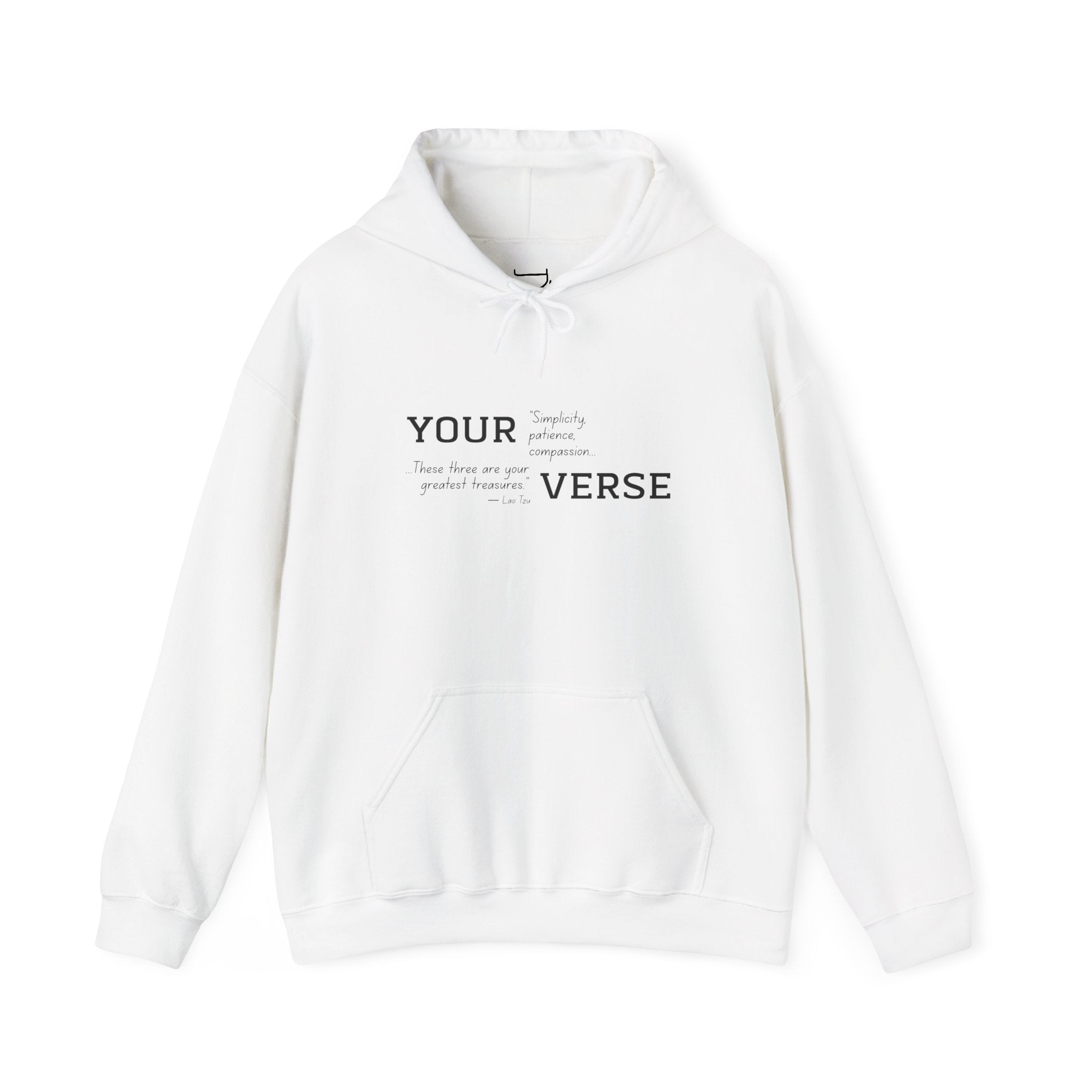 Unisex Heavy Hoodie — “Simplicity, patience, compassion. These three are your greatest treasures."