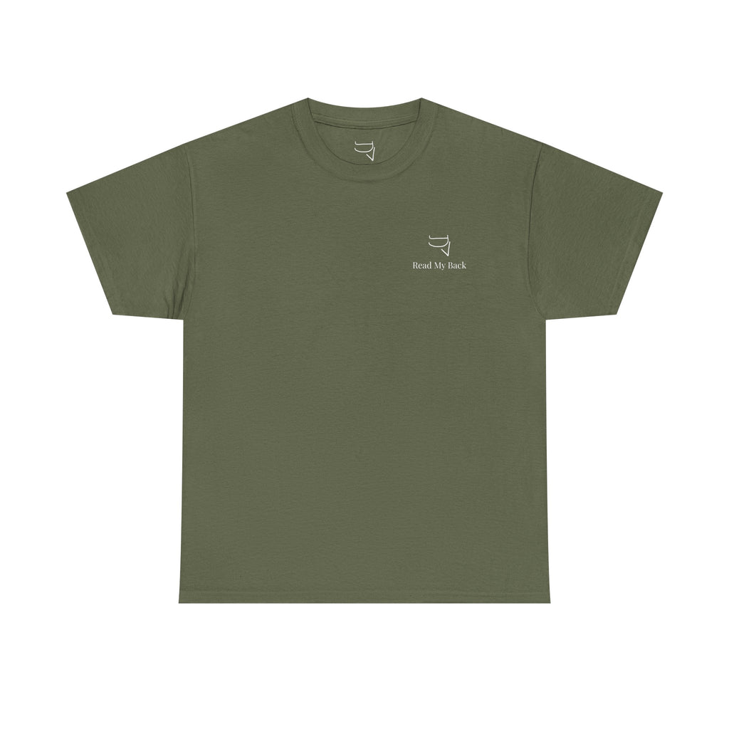 Unisex Heavy Cotton Tee — “A man is but the product of his thoughts. What he thinks, he becomes.”