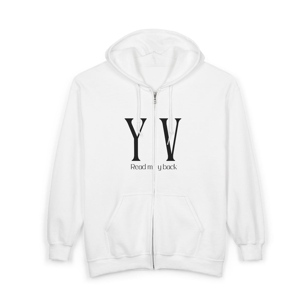 Unisex Heavy Blend™ Full Zip Hooded Sweatshirt -“When one door of happiness closes, another opens; but often we look so long at the closed door that we do not see the one which has been opened for us...