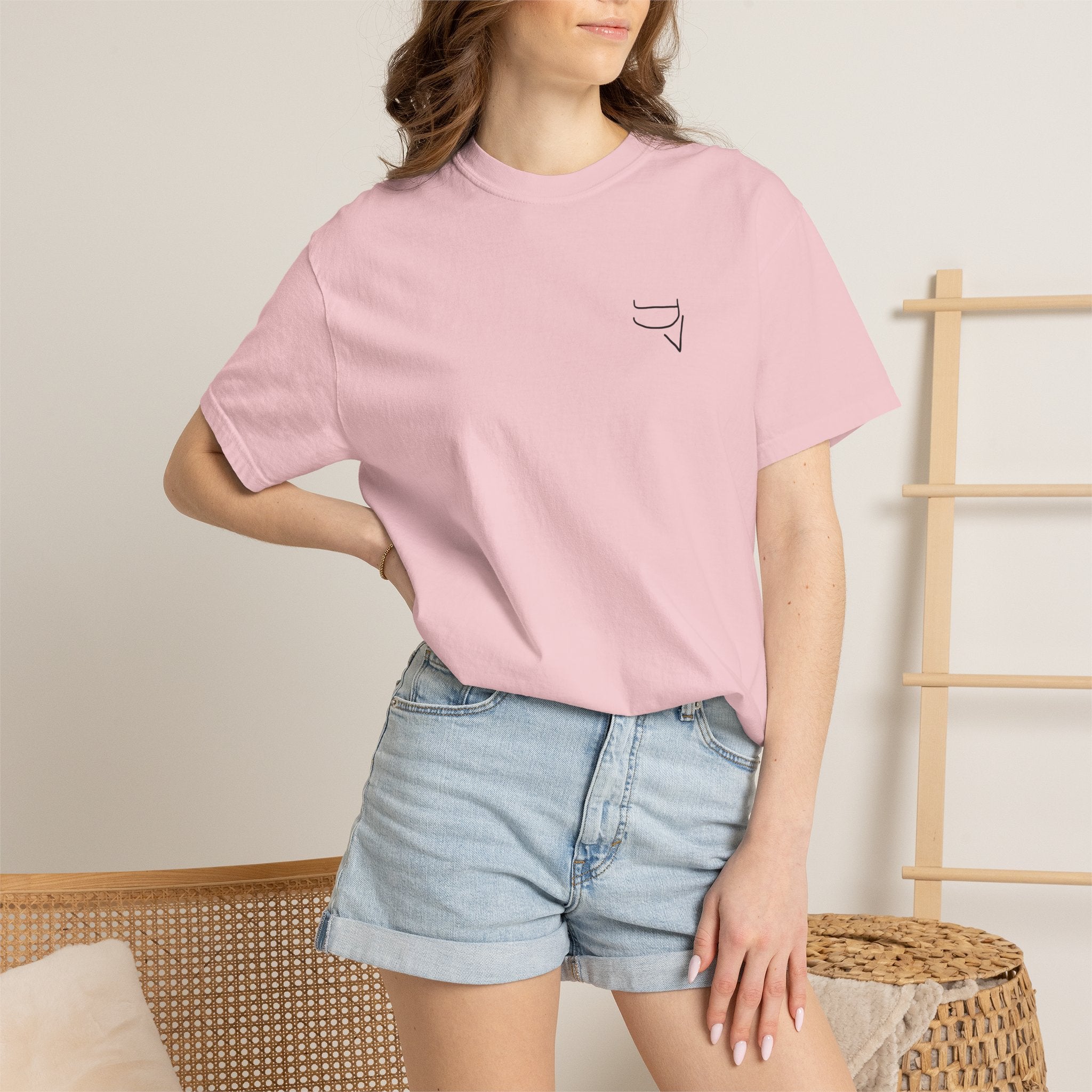 Unisex Heavy Cotton Tee — "The happiness of your life depends upon the quality of your thoughts."