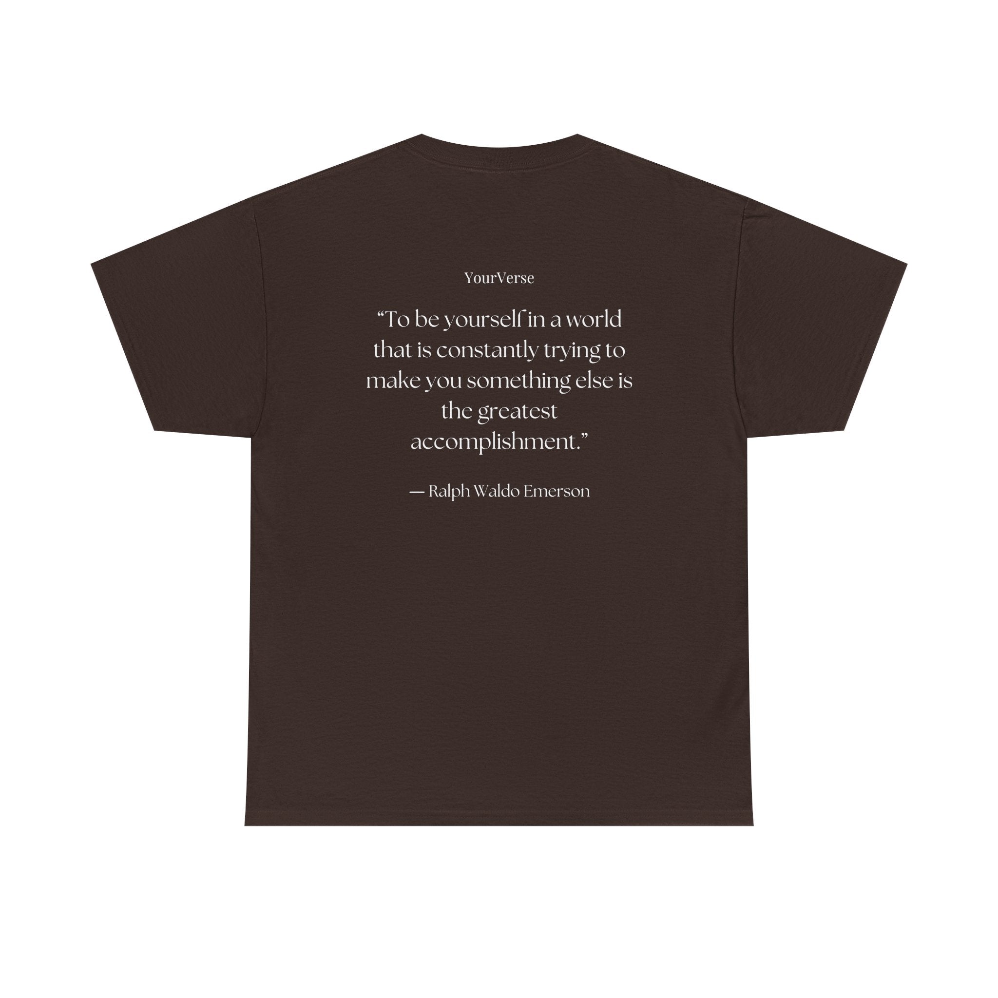 Unisex Heavy Cotton Tee — "To be yourself in a world that is constantly trying to make you something else is the greatest accomplishment.”