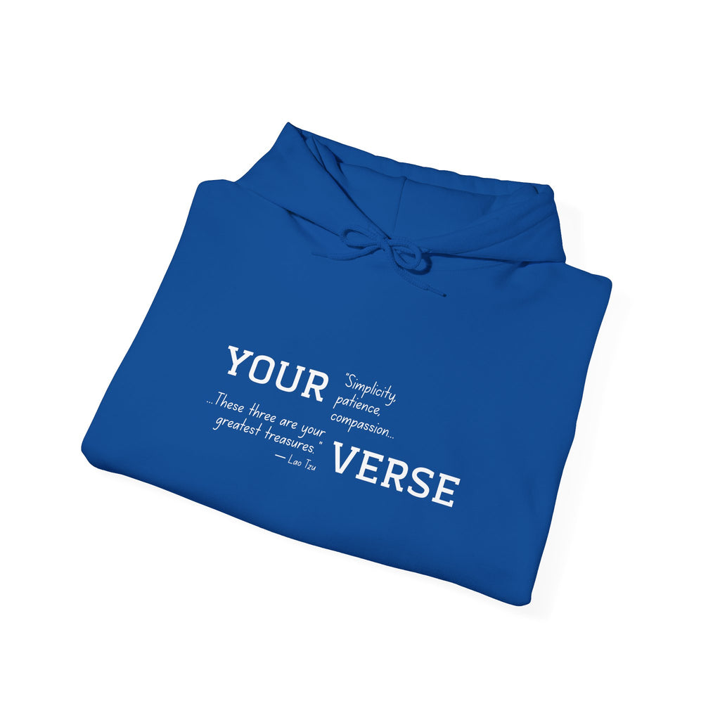 Unisex Heavy Hoodie — “Simplicity, patience, compassion. These three are your greatest treasures."