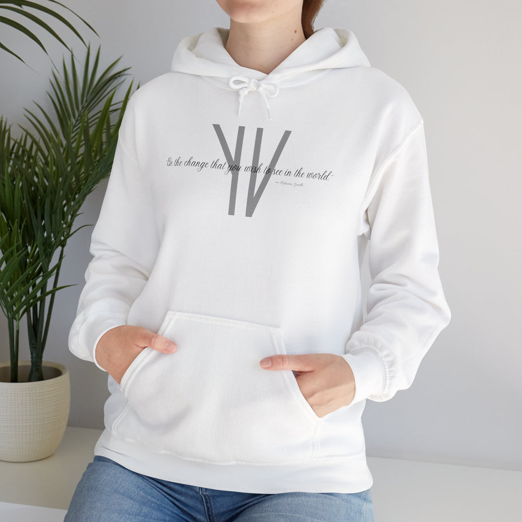 Unisex Heavy Hoodie — “Be the change that you wish to see in the world.”