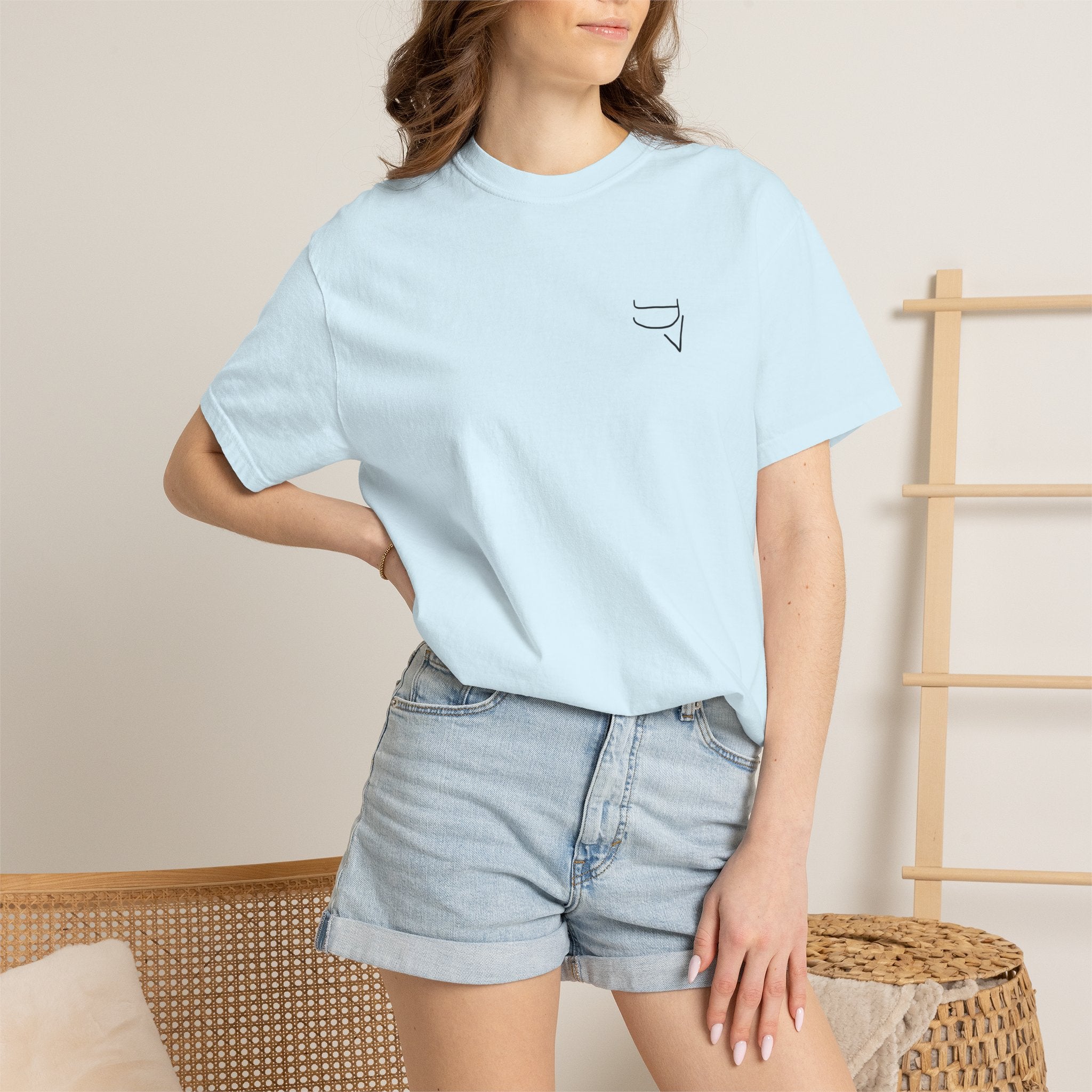 Unisex Heavy Cotton Tee — "The happiness of your life depends upon the quality of your thoughts."