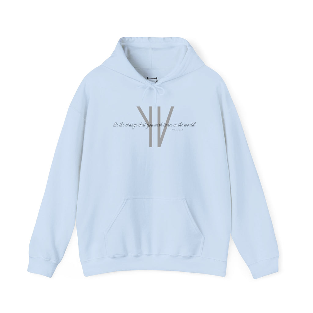 Unisex Heavy Hoodie — “Be the change that you wish to see in the world.”