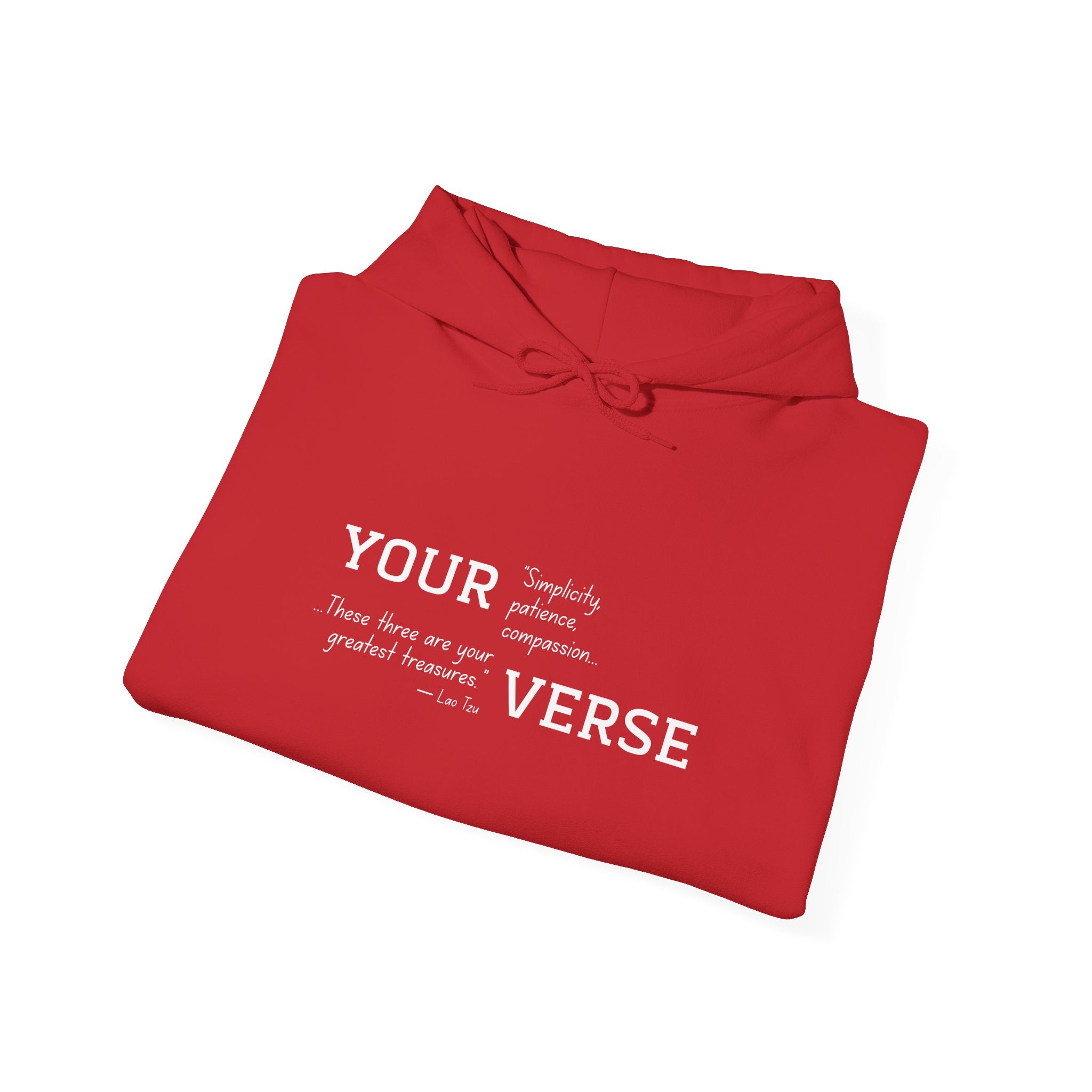 Unisex Heavy Hoodie — “Simplicity, patience, compassion. These three are your greatest treasures."