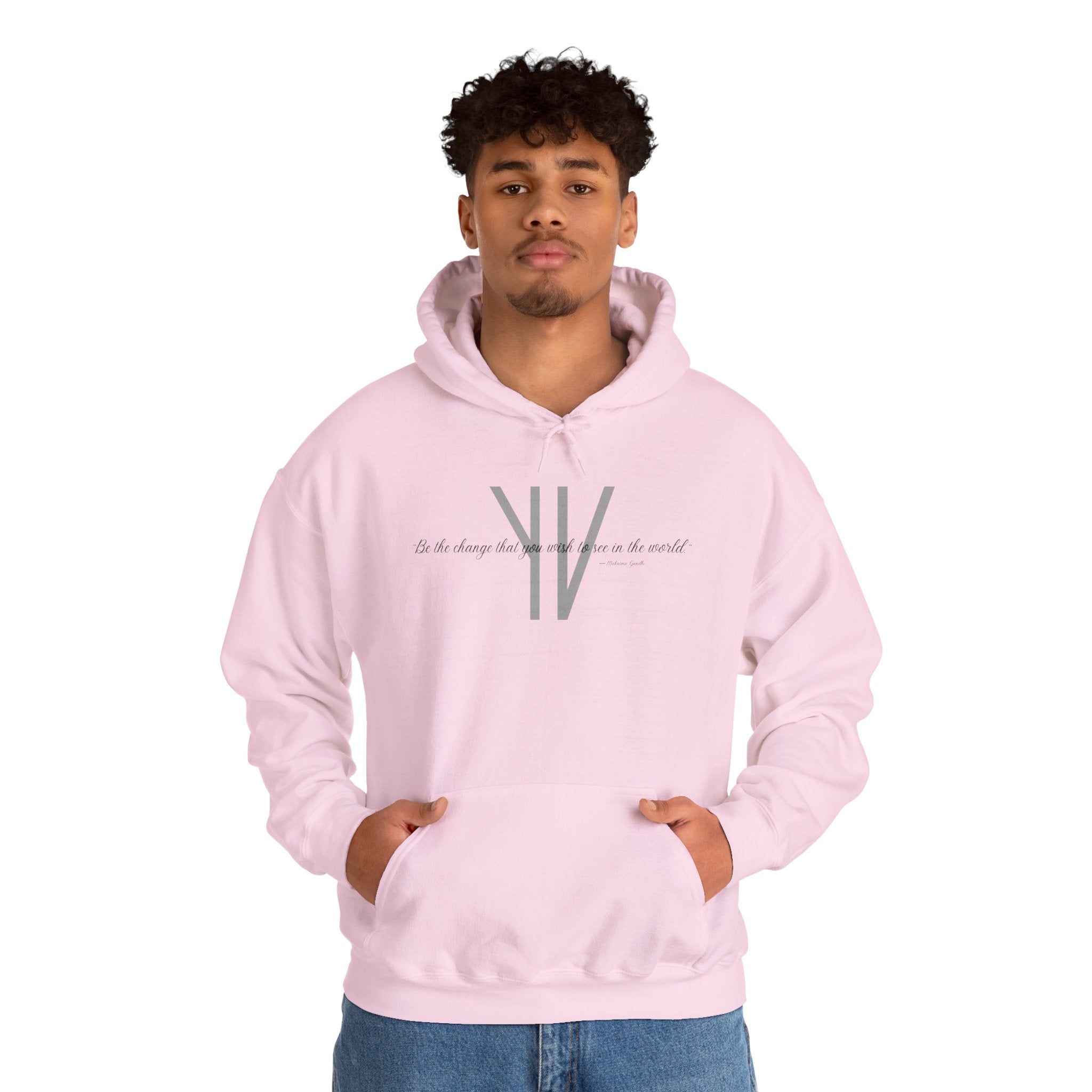 Unisex Heavy Hoodie — “Be the change that you wish to see in the world.”