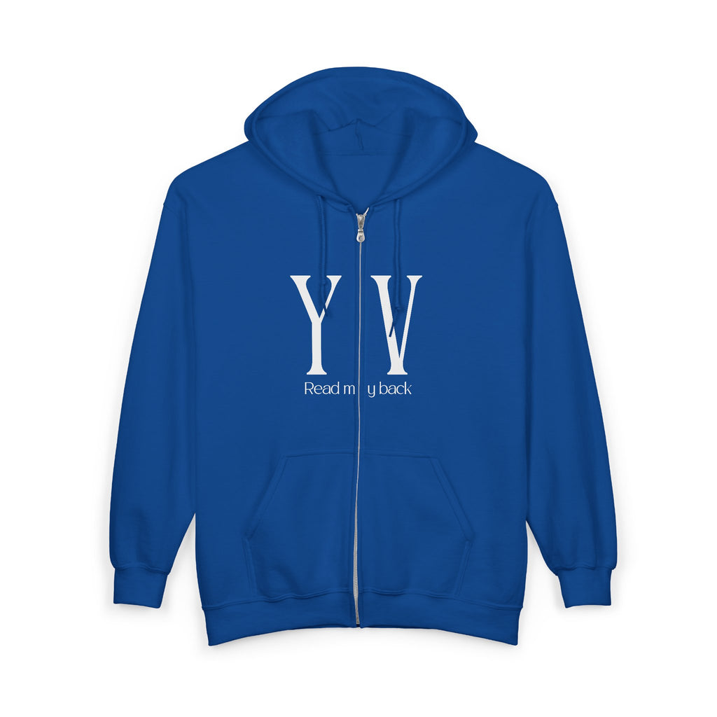 Unisex Heavy Blend™ Full Zip Hooded Sweatshirt -“When one door of happiness closes, another opens; but often we look so long at the closed door that we do not see the one which has been opened for us...