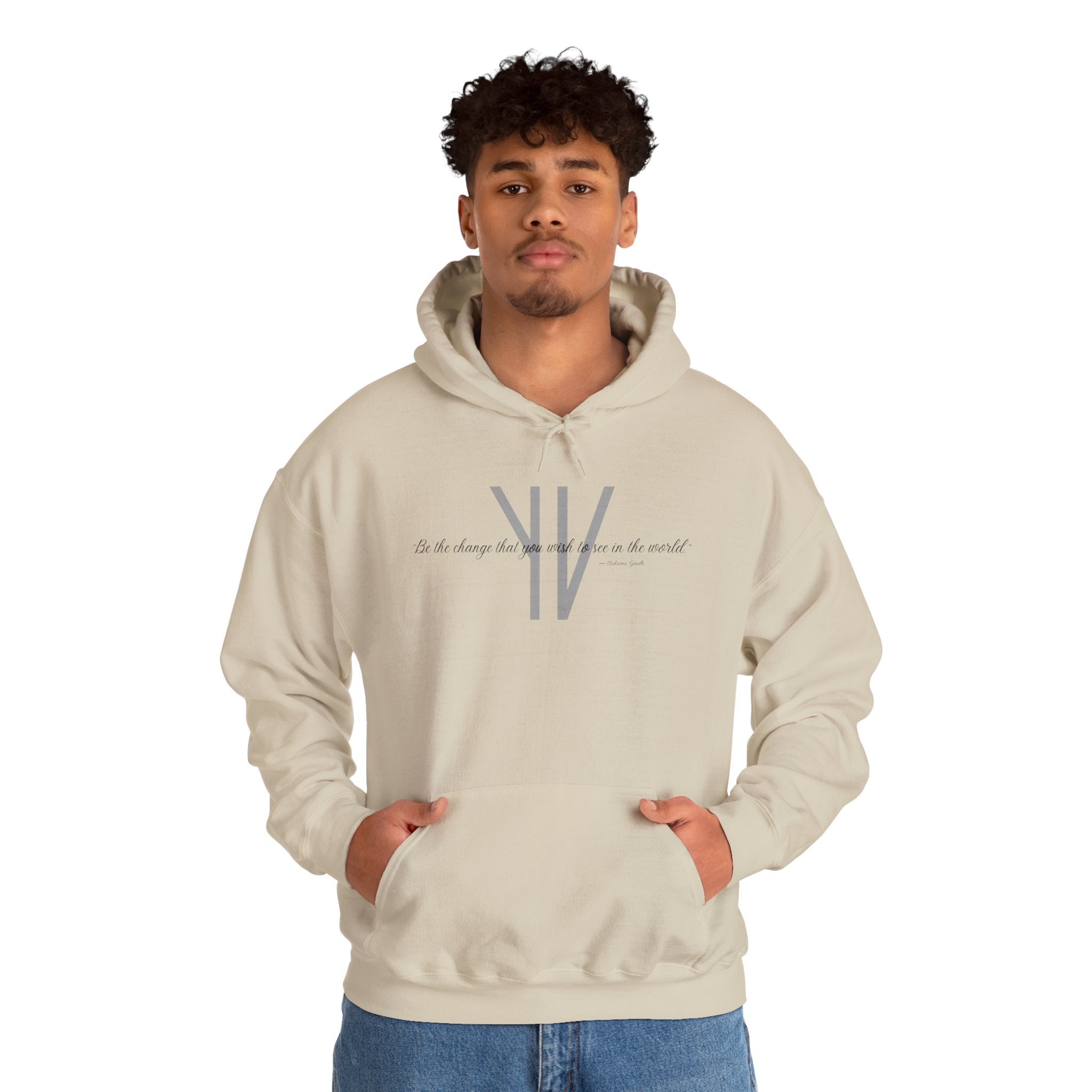 Unisex Heavy Hoodie — “Be the change that you wish to see in the world.”