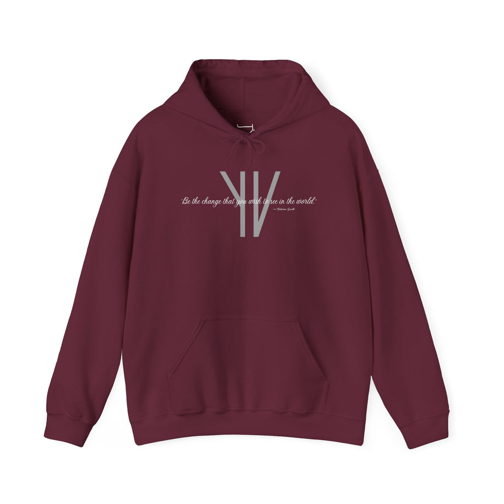 Unisex Heavy Hoodie — “Be the change that you wish to see in the world.”