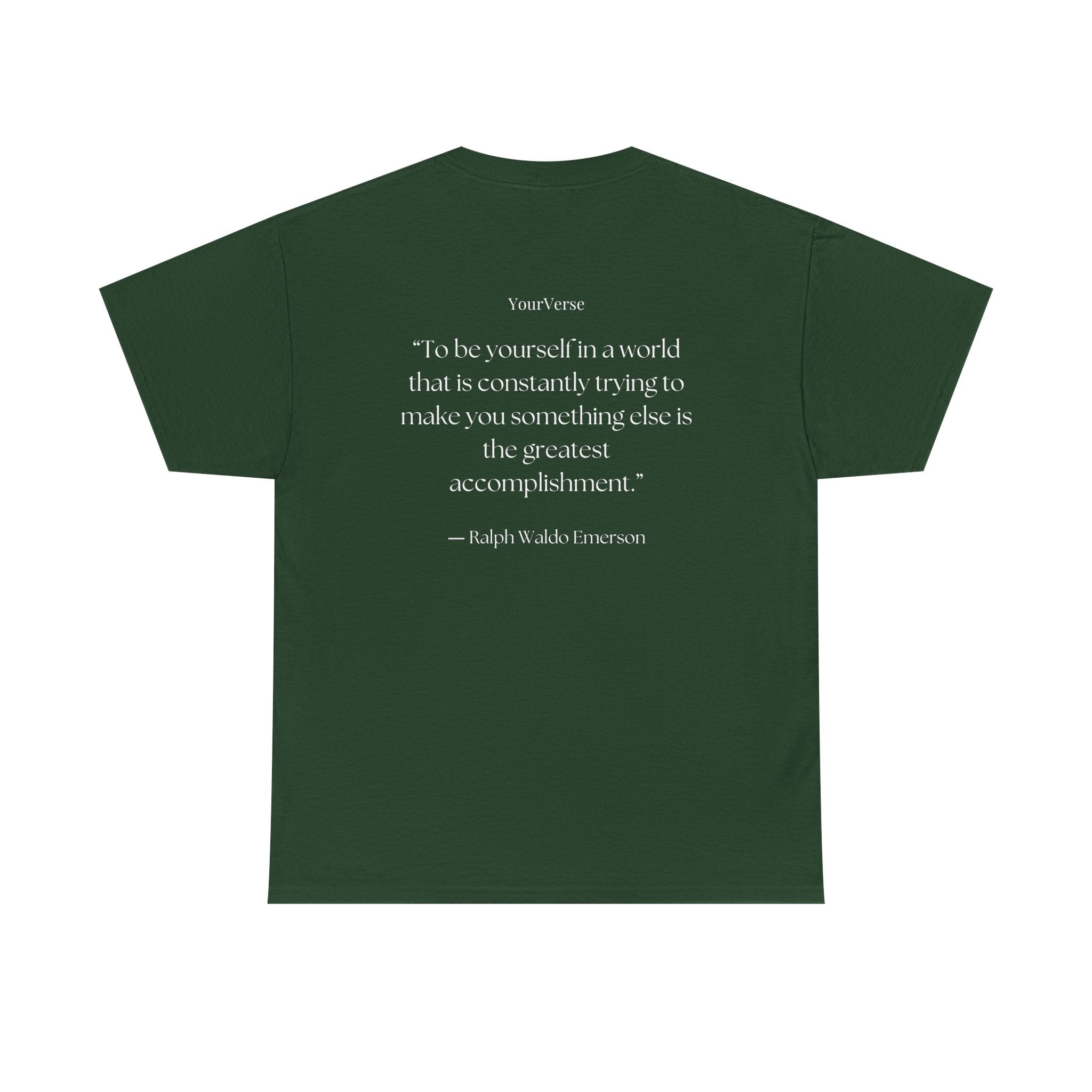 Unisex Heavy Cotton Tee — "To be yourself in a world that is constantly trying to make you something else is the greatest accomplishment.”