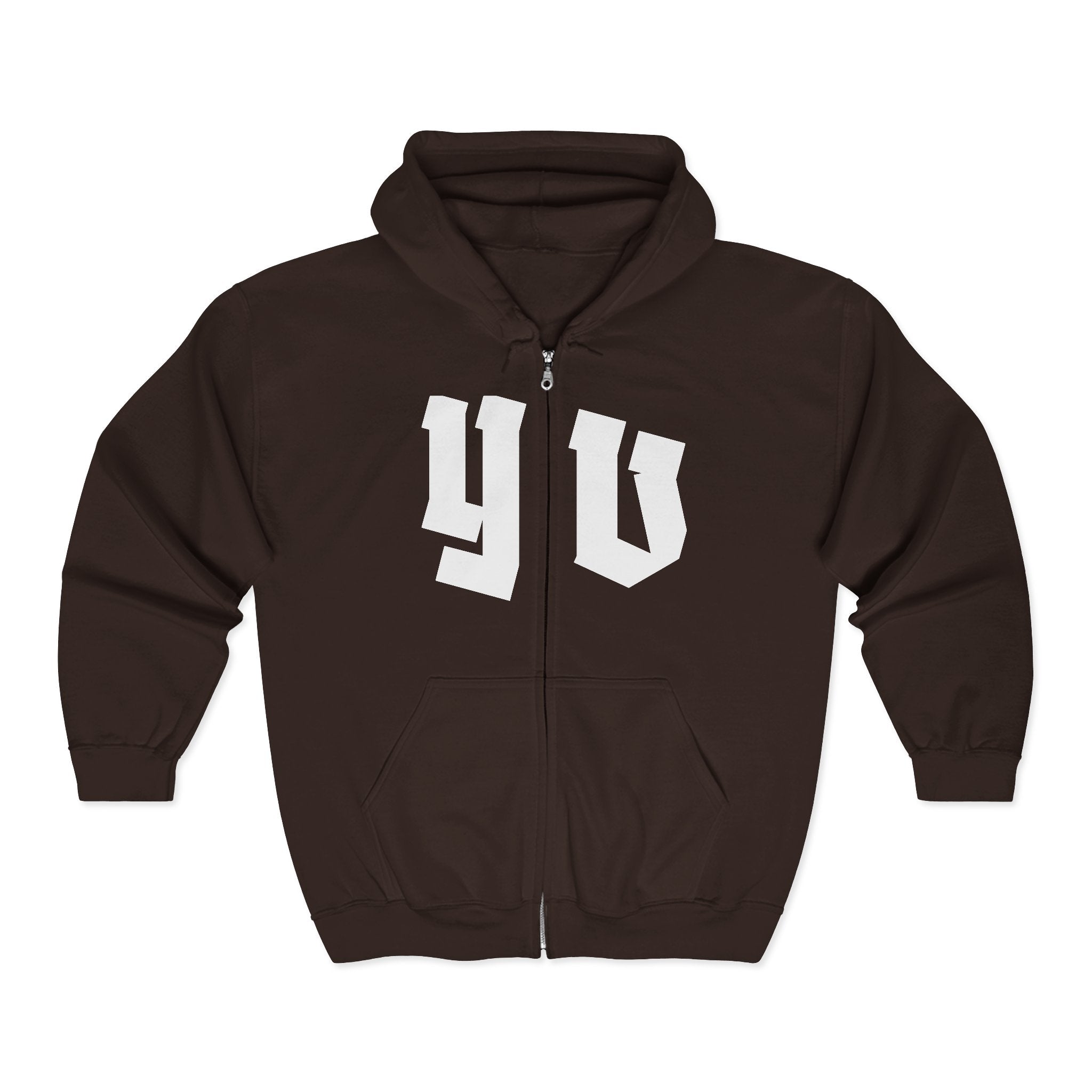 Unisex Heavy Zip Hoodie — “The fear of death follows from the fear of life. A man who lives fully is prepared to die at any time.”