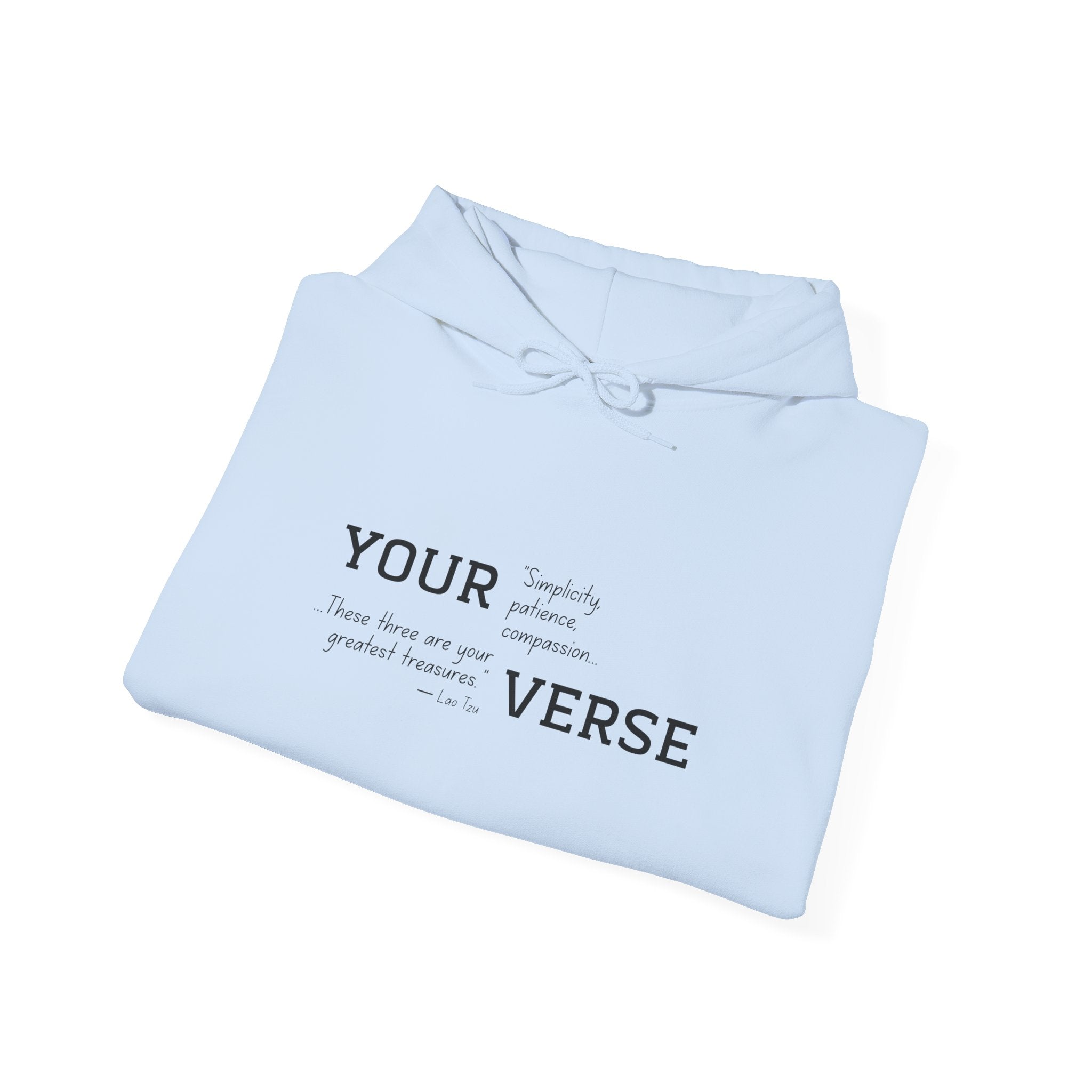 Unisex Heavy Hoodie — “Simplicity, patience, compassion. These three are your greatest treasures."