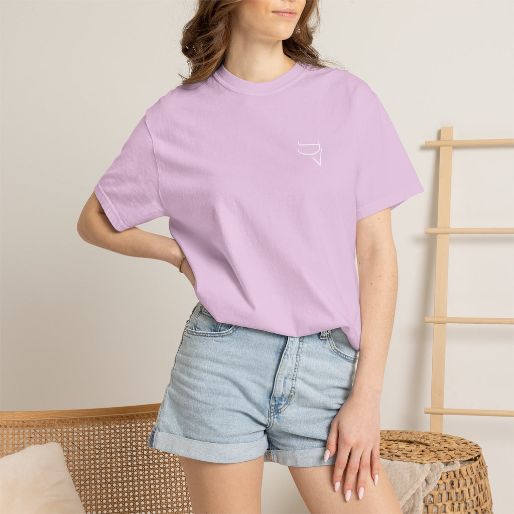 Unisex Heavy Cotton Tee — "The happiness of your life depends upon the quality of your thoughts."