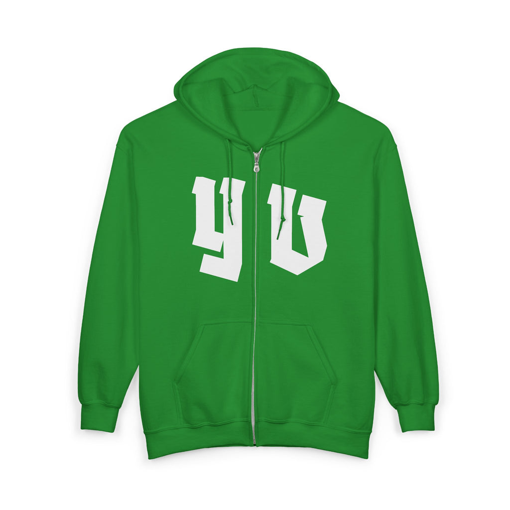 Unisex Heavy Zip Hoodie — “The fear of death follows from the fear of life. A man who lives fully is prepared to die at any time.”