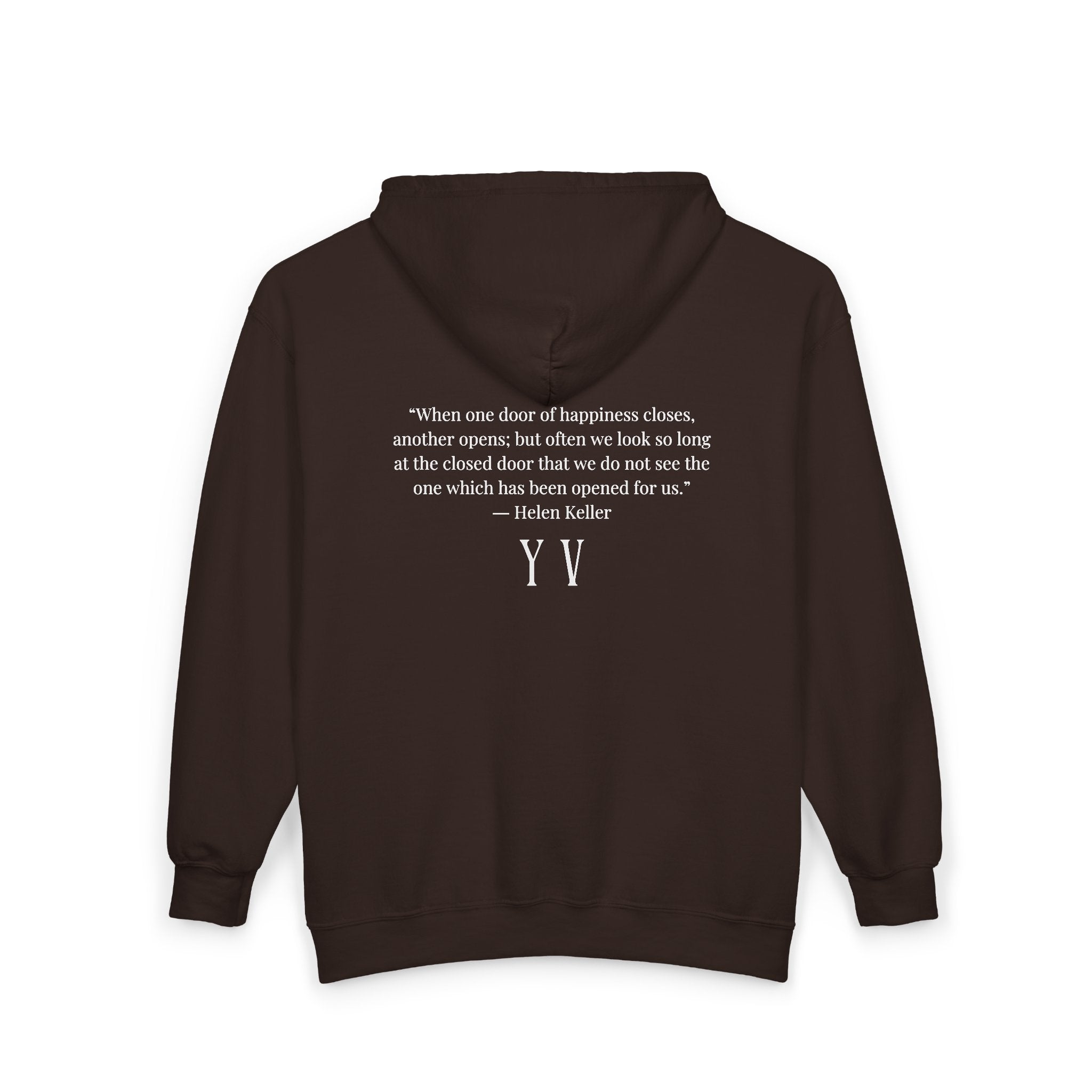 Unisex Heavy Blend™ Full Zip Hooded Sweatshirt -“When one door of happiness closes, another opens; but often we look so long at the closed door that we do not see the one which has been opened for us...