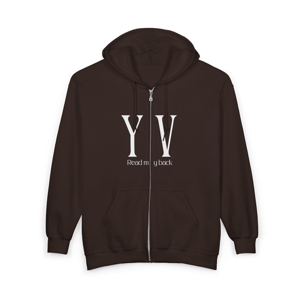 Unisex Heavy Blend™ Full Zip Hooded Sweatshirt -“When one door of happiness closes, another opens; but often we look so long at the closed door that we do not see the one which has been opened for us...